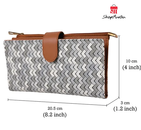 Wallet_for_Women's_|_Clutch_|Two_Fold_Wallet|_Vegan_Leather_|_Holds_Upto_10_Cards_1_ID_Slot_|_2_Notes_&_1_Coin_Compartment_|_Magnetic_Closure|_(Grey-White)
