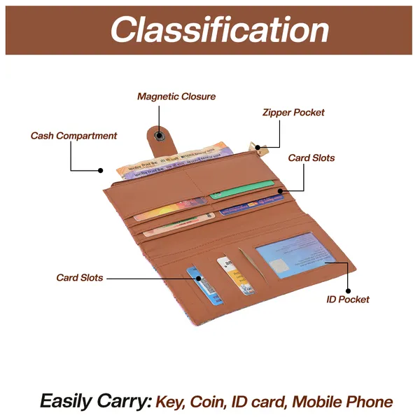 Wallet_for_Women's_|_Clutch_|Two_Fold_Wallet|_Vegan_Leather_|_Holds_Upto_10_Cards_1_ID_Slot_|_2_Notes_&_1_Coin_Compartment_|_Magnetic_Closure|_(Tan)