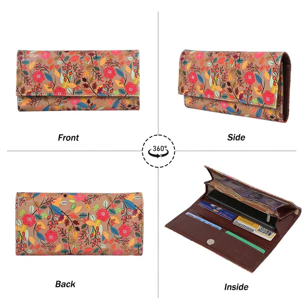 Wallet_for_Women's_|_Women's_Wallet_|Clutch_|Vegan_Leather_|_Holds_Upto_6_Cards_|_2_Notes_and_1_Coin_Compartment_|_Magnetic_Closure_|_Brown…