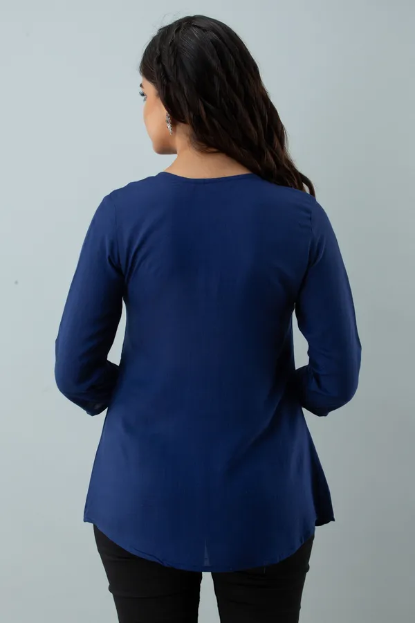 Blue_Women's_Rayon_Embroidered_Regular_Fit_Top