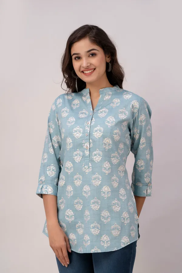 Blue_Rayon_Tunics_For_Women