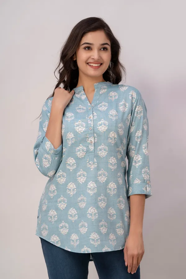 Blue_Rayon_Tunics_For_Women