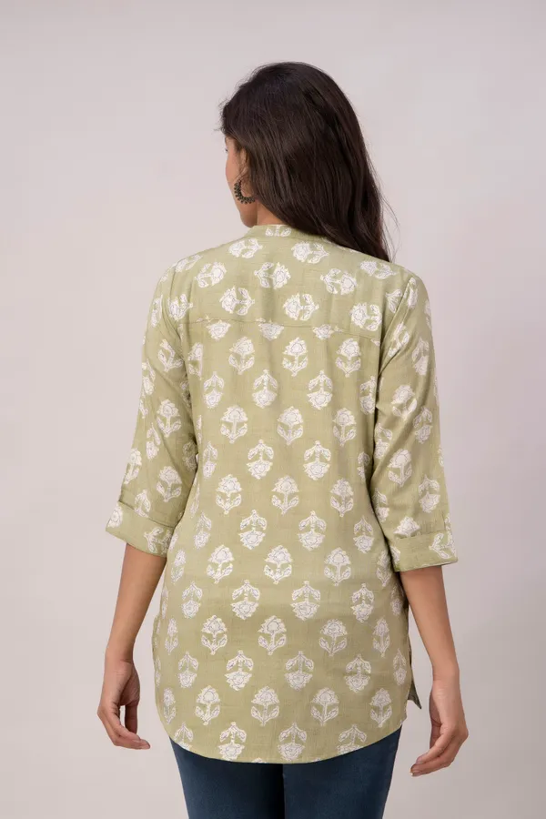 Green_Rayon_Tunics_For_Women