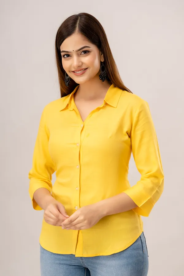 Yellow_Rayon_Tunics_For_Women