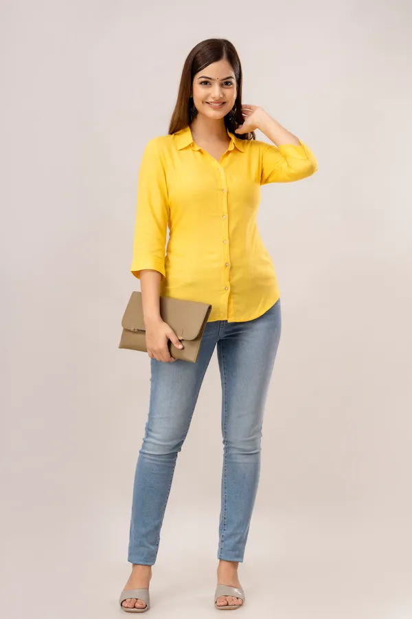 Yellow_Rayon_Tunics_For_Women