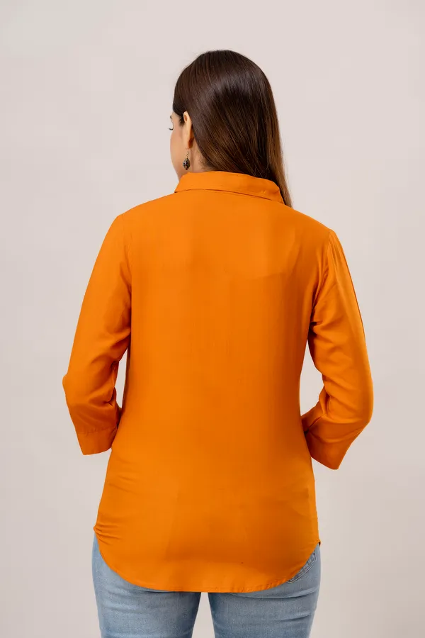 Orange_Rayon_Tunics_For_Women