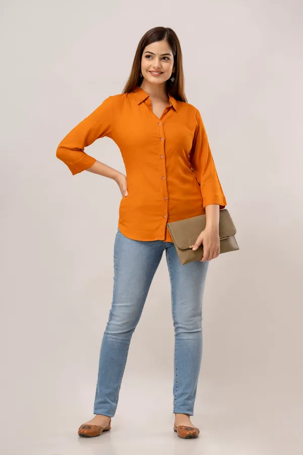 Orange_Rayon_Tunics_For_Women