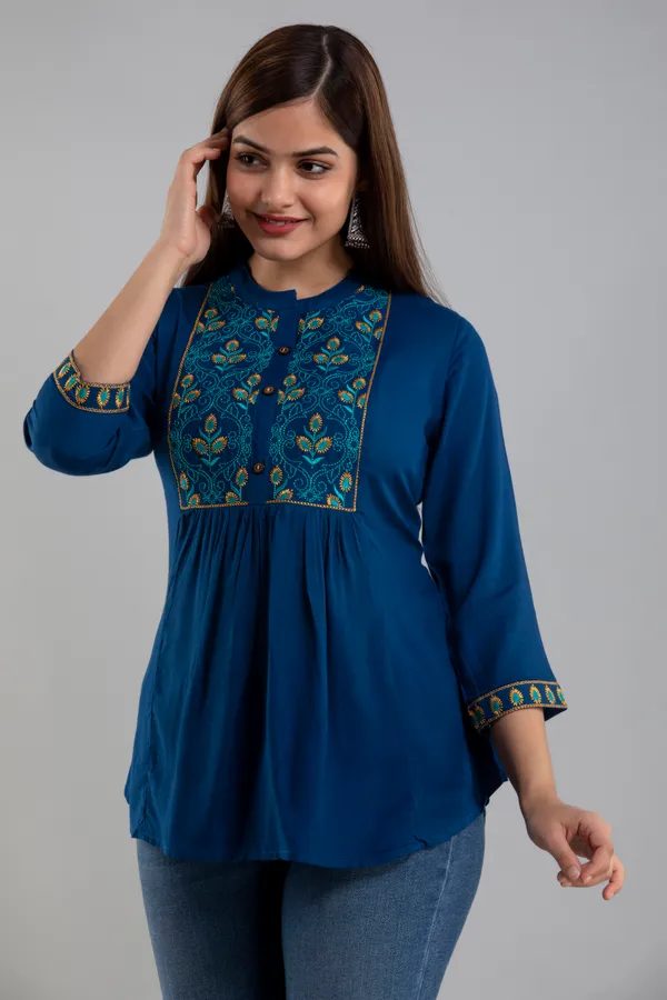 Blue_Rayon_Tunics_For_Women