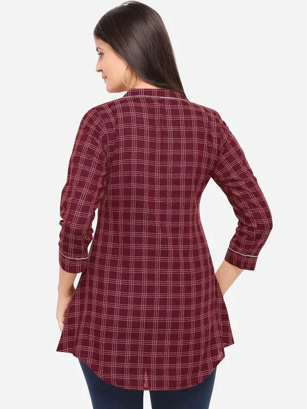 maroon_Rayon_Tunics_for_Women