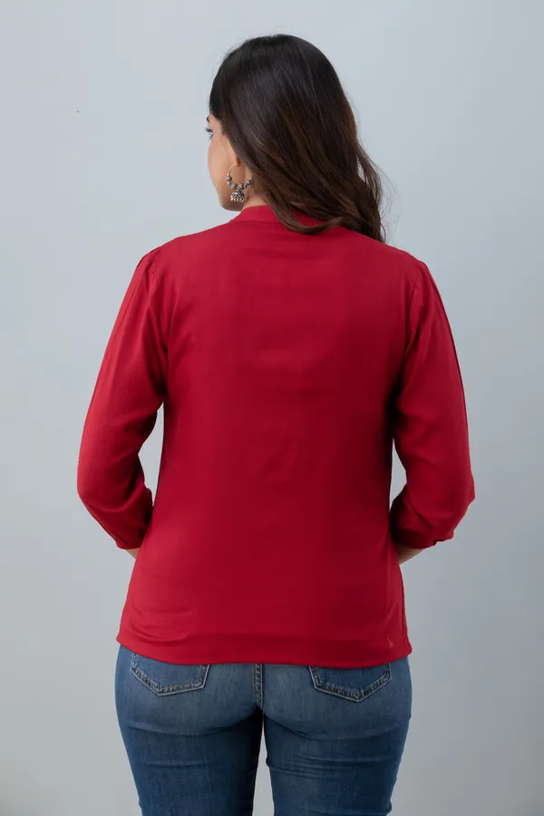 maroon_Rayon_Tunics_for_Women