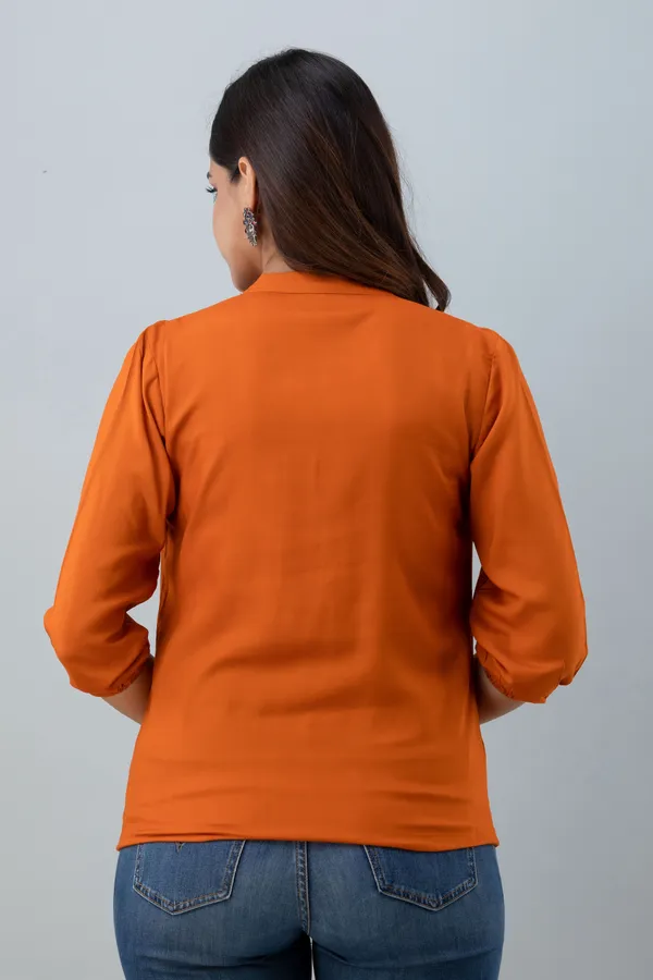 Orange_Rayon_Tunics_for_Women