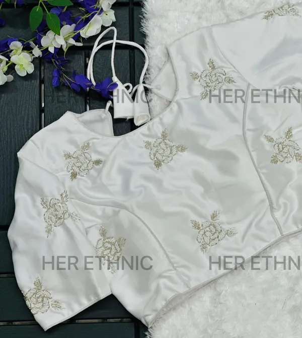 White_Silk_Handmade_Work_Boutique_Style_Blouse