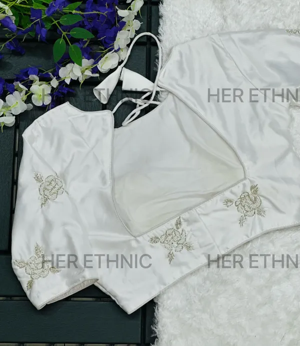 White_Silk_Handmade_Work_Boutique_Style_Blouse
