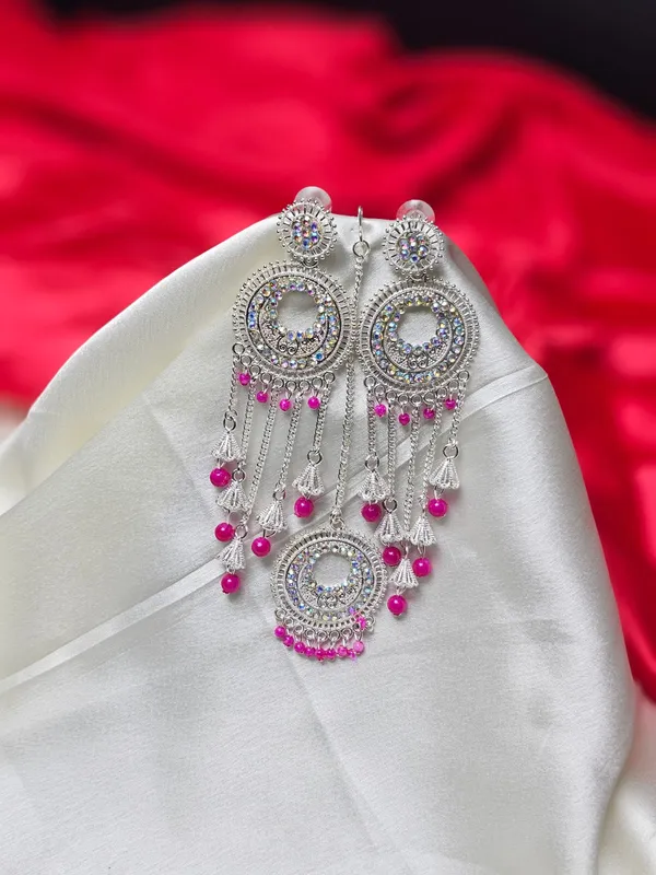 Antique_Earrings_For_Women_|_Pink