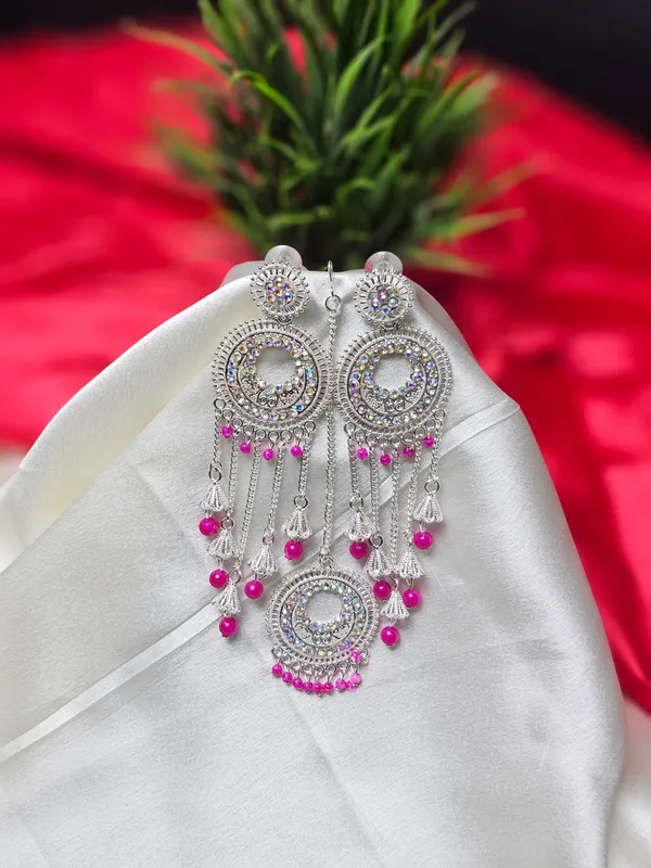 Antique_Earrings_For_Women_|_Pink