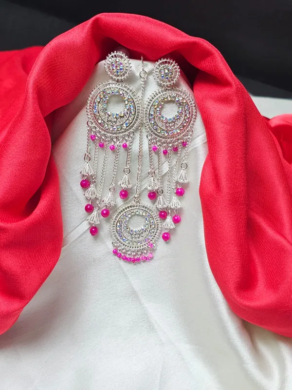 Antique_Earrings_For_Women_|_Pink