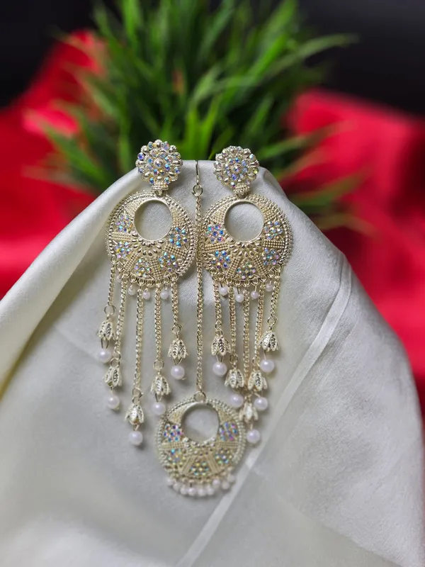 Antique_Pearl_Hanging_Earrings_For_Women_|_Silver