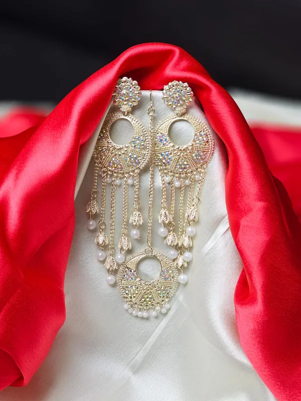 Antique_Pearl_Hanging_Earrings_For_Women_|_Silver