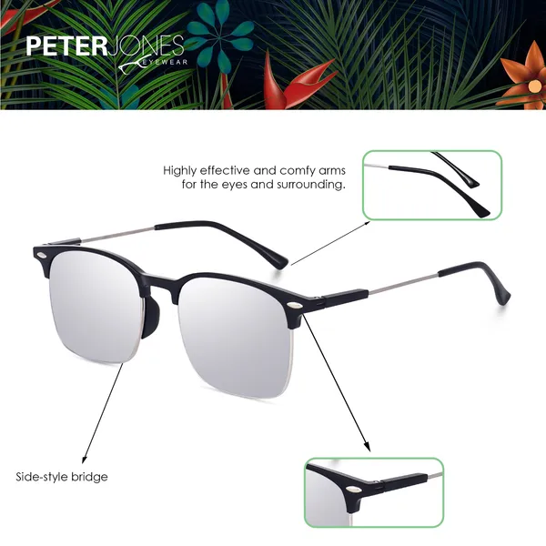 Silver_Lenses_Clubmaster_Reflector_Sunglasses_(SG3911S)_-_For_Unisex