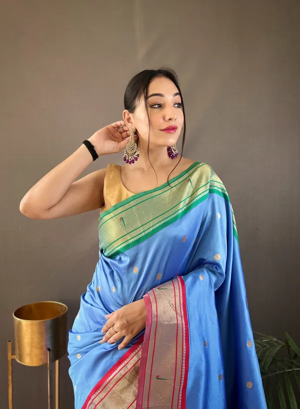 Sky_Blue_Paithani_Silk_Woven_Saree