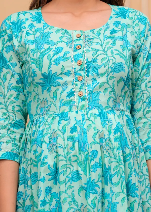 Sky_Blue_Cotton_Maternity_And_Feeding_Kurti