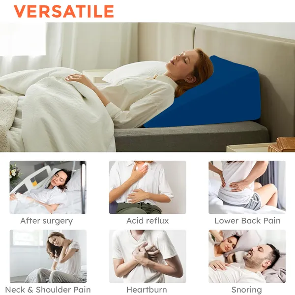 Sleeping_Wedge_Pillow,_Memory_Foam,_Acid_Reflux,_After_Surgery,_Raised_Triangle,_Headboard,_Dorm,_Office,_Air_Layer