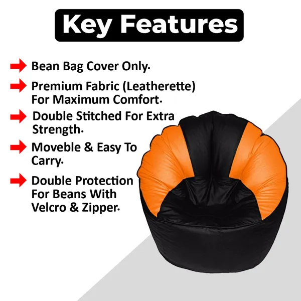 Black_And_Orange_Sofa_Mudda_Jumbo_Chair_Bean_Bag_Cover_Without_Beans