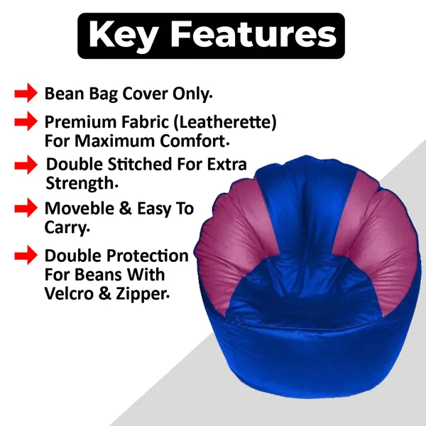 Sofa_Mudda_Jumbo_Chair_Bean_Bag_Cover_|_Without_Beans_(Blue,_Pink)