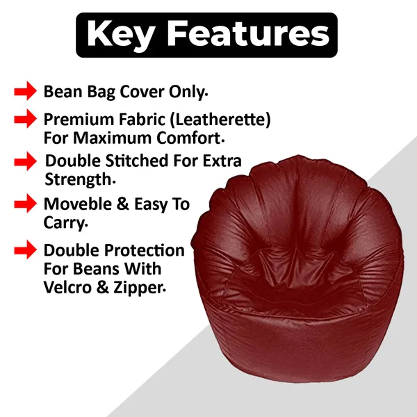 Maroon_Sofa_Mudda_Jumbo_Chair_Bean_Bag_Cover_Without_Beans