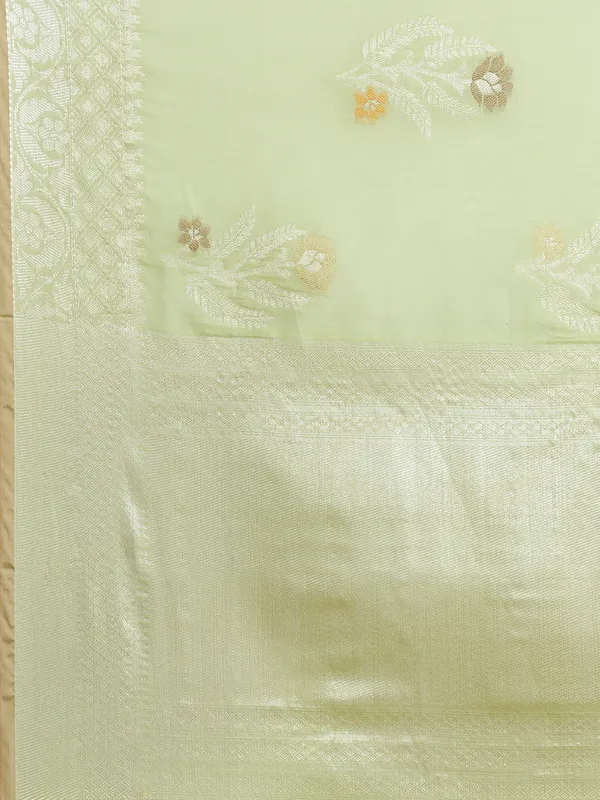 Green_Masrise_Cotton/Cotton_Banarasi_Sarees_For_Women