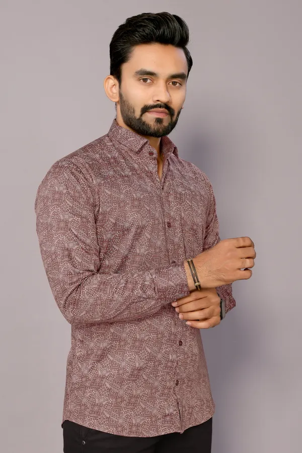 Stylish_Cotton_Printed__Full_Shirt_For_Men