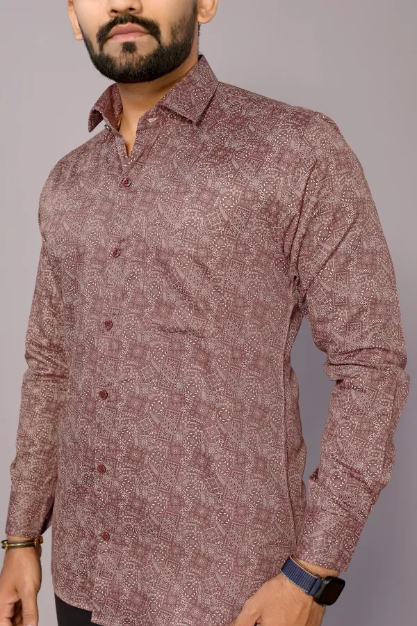 Stylish_Cotton_Printed__Full_Shirt_For_Men