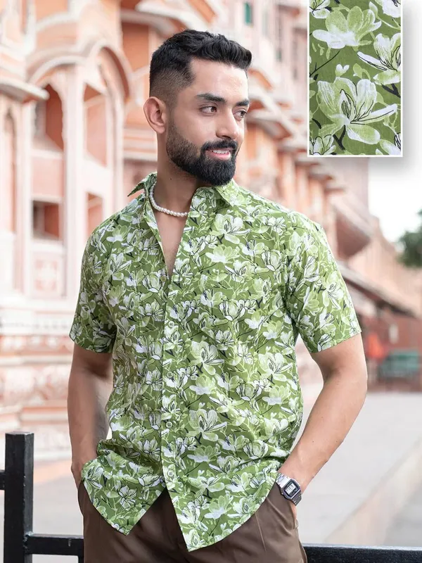 Stylish_Green_Printed_Shirt_For_Men