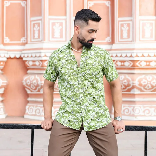 Stylish_Green_Printed_Shirt_For_Men