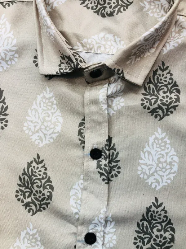 Stylish_Grey_Color__Printed_Casual_Shirt