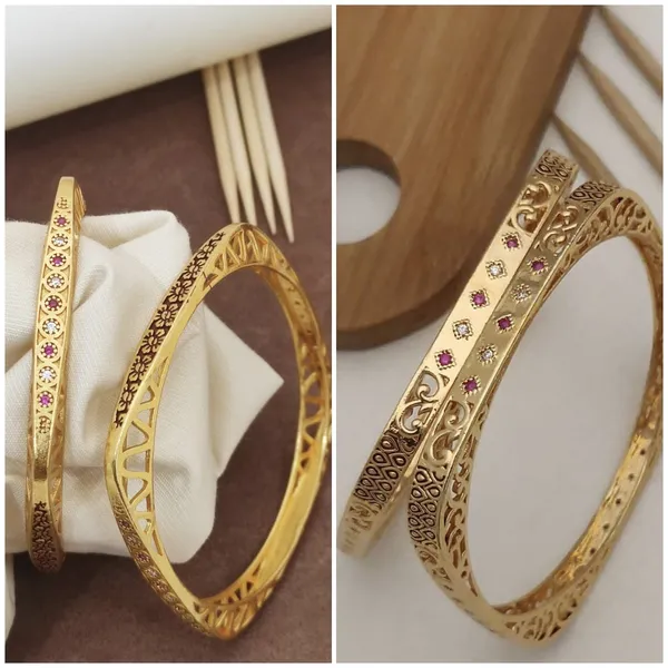 Stylish_Party_Wear_Rajwadi_Bangles_Combo_With_American_Diamond_Stones_pACK_OF_4_Pcs_(_2_Pair_)