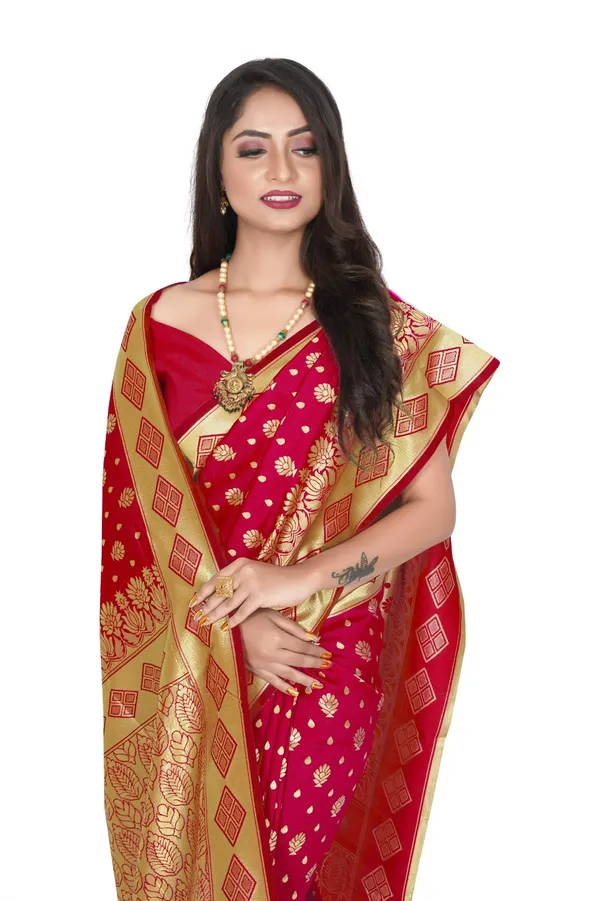 Red_Soft_Banarasi_Silk_Saree