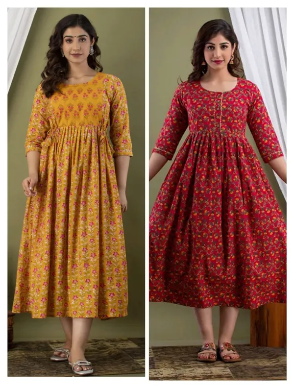 Sunchili__Cotton_Printed_Maternity_And_Feeding_Kurti_Combo_Of_2