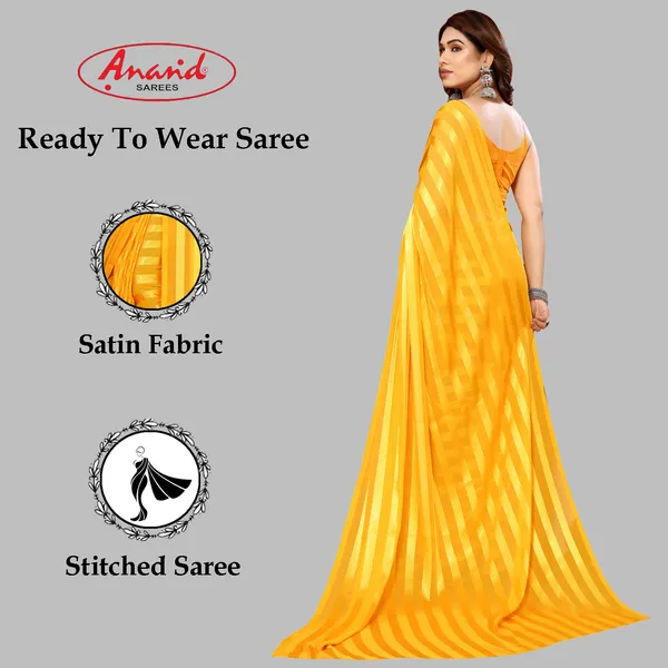 Embellished,_Striped,_Self_Design_Bollywood_Satin_Saree_(Yellow)