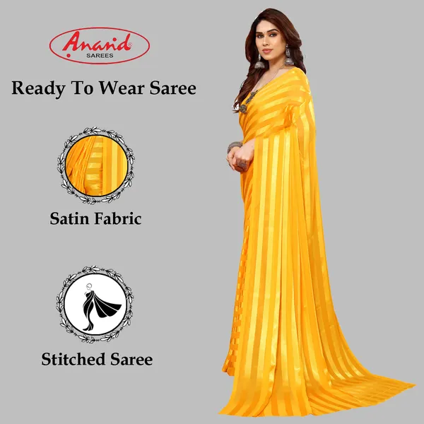 Embellished,_Striped,_Self_Design_Bollywood_Satin_Saree_(Yellow)