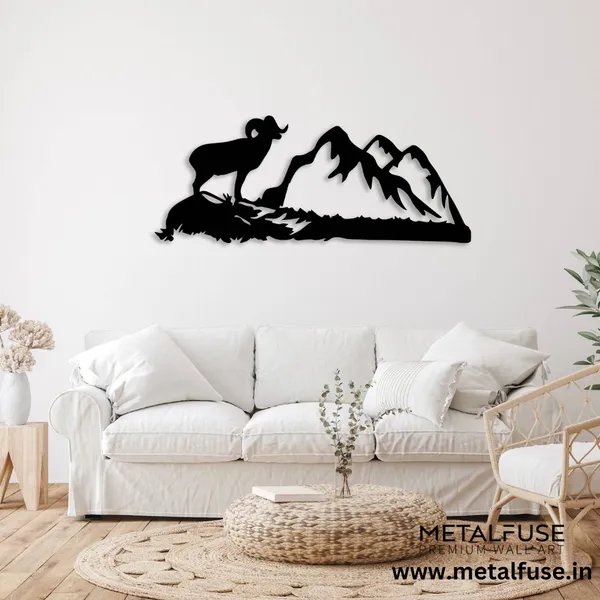 Wooden_Wall_Art_for_Home_Decoration__|_Big_Horn-Sheep__|_Black
