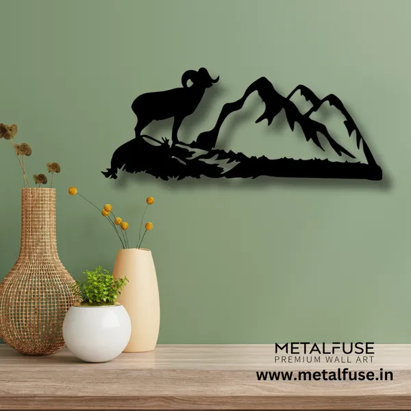 Wooden_Wall_Art_for_Home_Decoration__|_Big_Horn-Sheep__|_Black