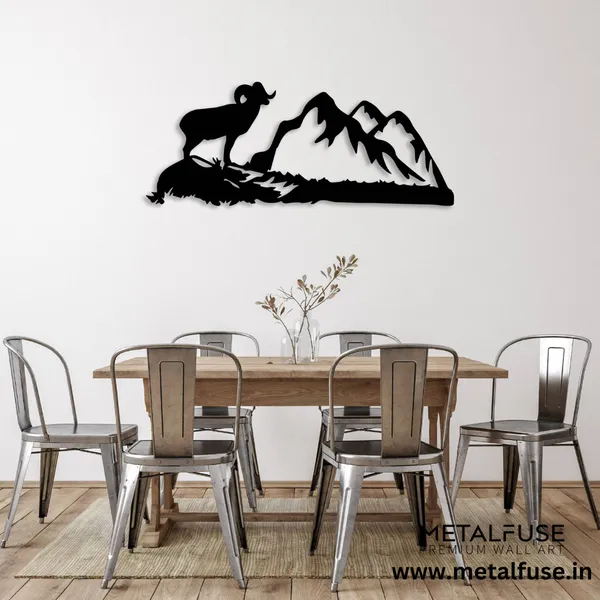 Wooden_Wall_Art_for_Home_Decoration__|_Big_Horn-Sheep__|_Black