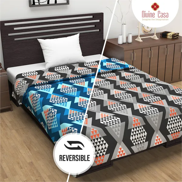 Geometric_Single_Dohar_for_AC_Room_(Polyester,_Grey_and_Blue)