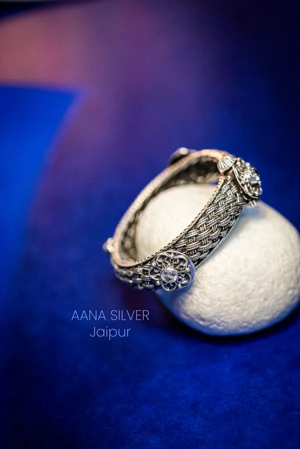 925_Pure_Sterling_Silver_|_Saundarya_Versatile_Bangle_Kada_|_Well_Stamped_&_Hallmarked