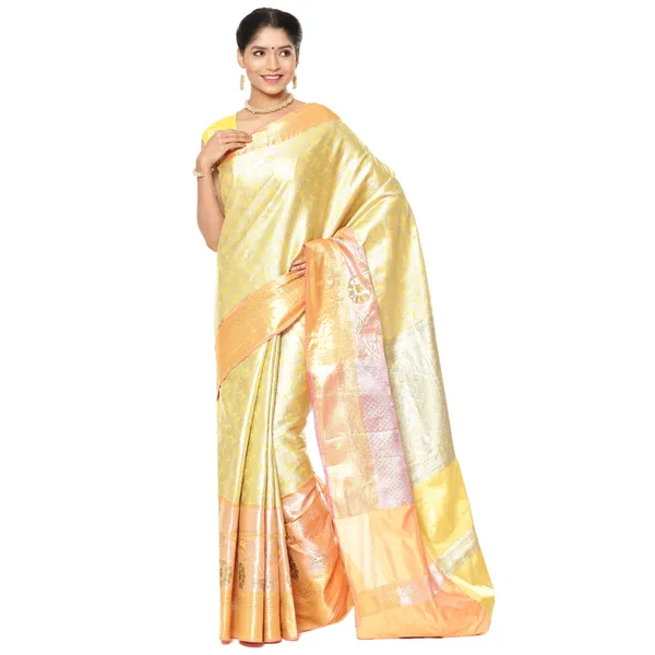 Beige_Kanchi_Silk_Banarasi_Sarees_For_Women