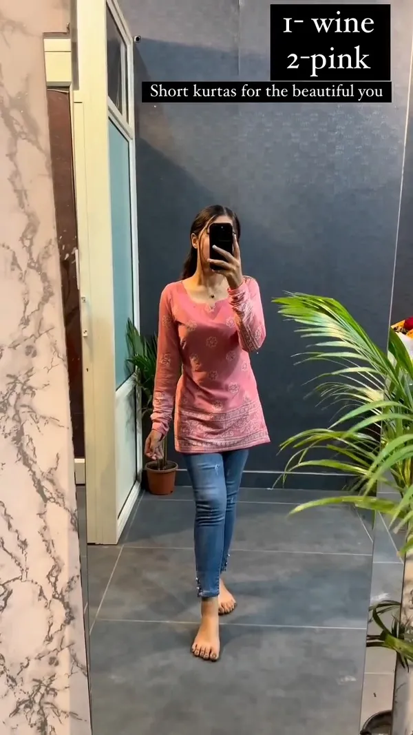 Samvrita_Peach_Color_Printed_Rayon_Cotton_Full_Sleeve_Top