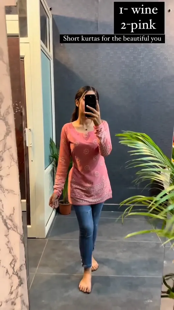 Samvrita_Peach_Color_Printed_Rayon_Cotton_Full_Sleeve_Top