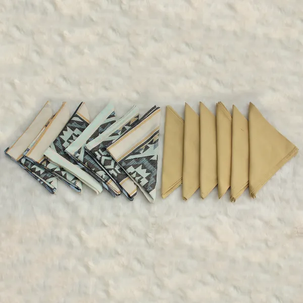 Pack_of_18_Piece_Cotton_Beige_Amber_Ikat_Collection_Place_Mat_With_Napkin_For_Dining_Room_and_Living_Room