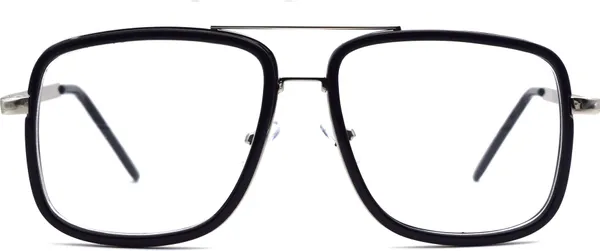 Black,Silver_Full_Rim_Square_Frame_(58_Mm)_-_For_Unisex